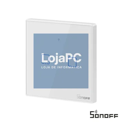 Interruptor Parede Tátil Duplo C/ Comando S/ Fios SONOFF