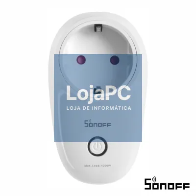 Ficha Elétrica Adaptadora 1x Schuko Inteligente WiFi SONOFF