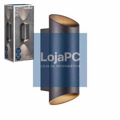 Candeeiro Parede LED 35W NICO ROUND 22 Preto IP54 NEDIS