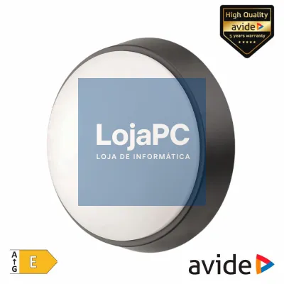 Aplique LED Redondo CCT 18W 2200lm IP65 AVIDE