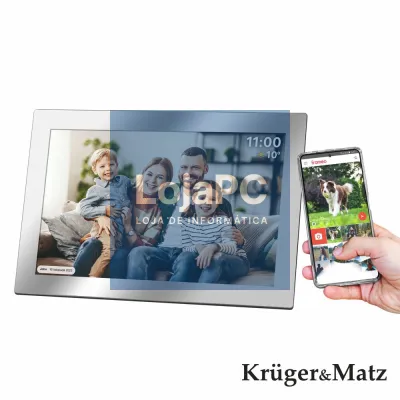 Moldura Digital Metálica FRAMEO Wi-Fi 10.1" KRUGER MATZ