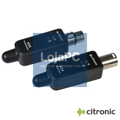 Sistema S/ Fios P/ Microfones XLR 2.4GHz CITRONIC
