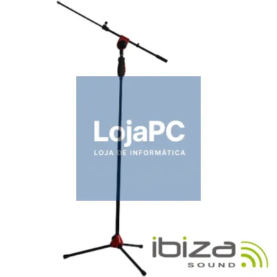 SUPORTE P/ MICROFONE UNIVERSAL VERMELHO IBIZA