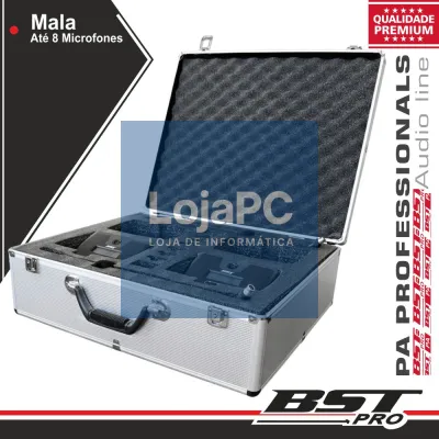 MALA TRANSPORTE P/ 8 MICROFONES HT-2288C / HT-2288D BSTPRO