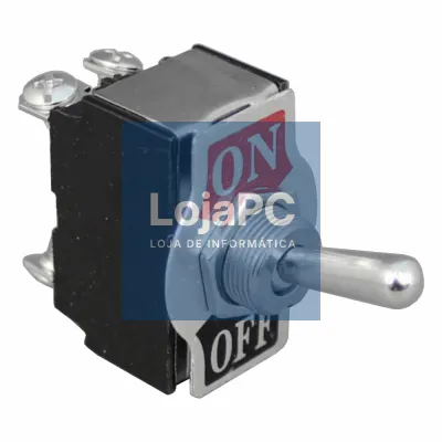 COMUTADOR ALAVANCA DPDT 2P ON-OFF 10A/250V MODELO ECONÓMICO