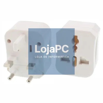 FICHA ADAPTADORA VIAGEM UNIVERSAL BRANCO