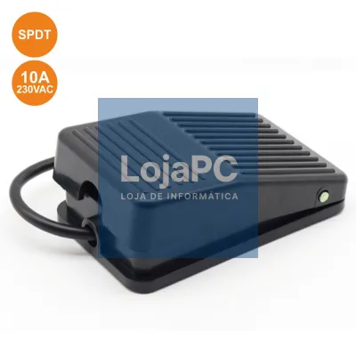INTERRUPTOR DE PÉ 10A 250V SPDT PRETO
