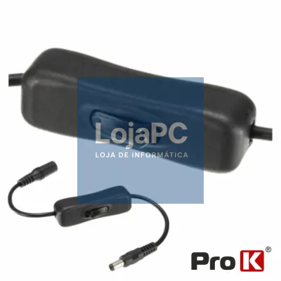 INTERRUPTOR DE PASSAGEM BIPOLAR C/ FICHA DC 5.5X2.1MM PROK