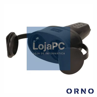 Ficha Elétrica Adaptadora 2x Schuko IP44 ORNO