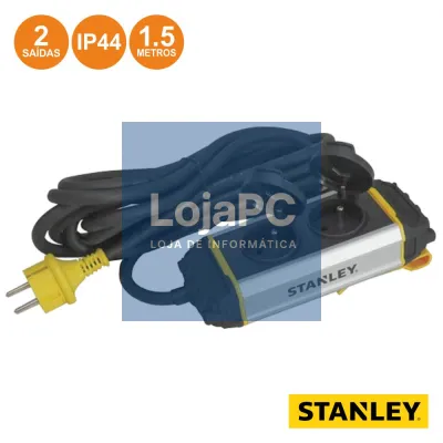 TOMADA ELÉTRICA C/ 2 SAÍDAS E SUPORTE 1.5M IP44 STANLEY