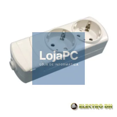 TOMADA ELÉTRICA C/ 2 SAÍDAS SCHUKO EDH