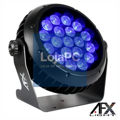 Projetor Par C/ 19 LEDS 10W RGBW DMX IP65 AFXLIGHT