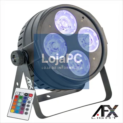 Projetor Par C/ 4 LEDS 50W UV DMX IP65 AFXLIGHT
