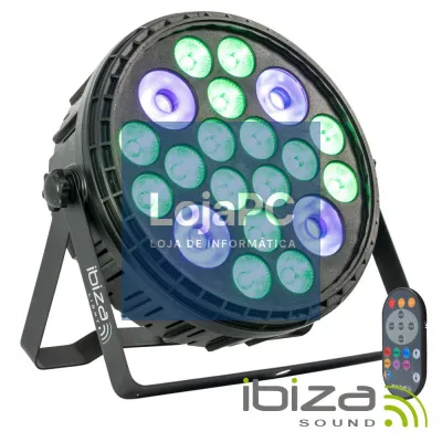 Projetor Par 120W C/ 16 LEDS 4W + 4 LEDS UV 30W IBIZA