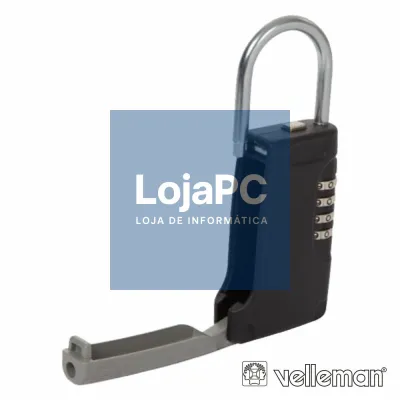 CHAVEIRO FORMATO CADEADO BLOQUEIO 4 DÍGITOS VELLEMAN