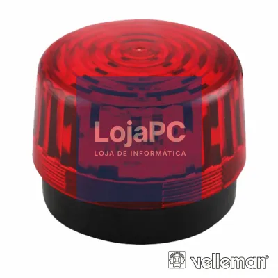 LÂMPADA ESTROBOSCÓPICA 12VDC VERMELHO VELLEMAN