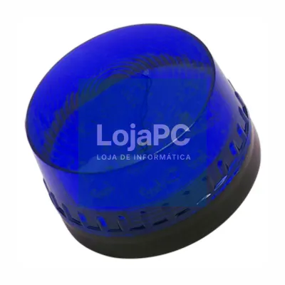 Sinalizador LED Intermitente Azul 12V Ø72.8x63mm