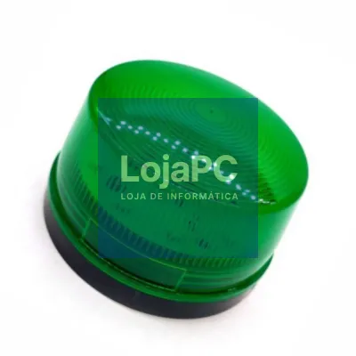 Sinalizador LED Intermitente Verde 12V