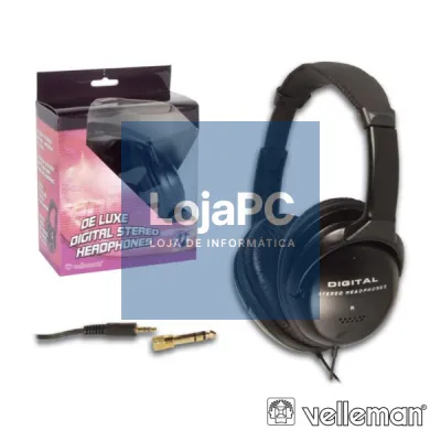 AUSCULTADORES STEREO DELUXE DIGITAL VELLEMAN