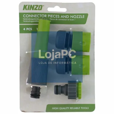 Agulheta Para Mangueira C/ 3 Adaptadores KINZO