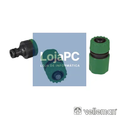 Conjunto de 3 Adaptadores P/ Mangueira VELLEMAN