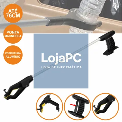 PINÇA P/ LIXO DOMÉSTICO E JARDIM ALUMÍNIO 76CM