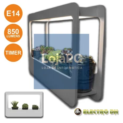 KIT DE CRESCIMENTO DE PLANTAS P/ INTERIOR C/ LUZ E14 850LM