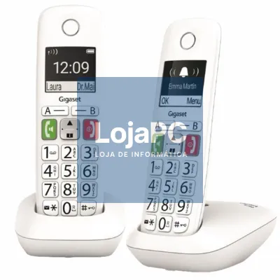 Conjunto 2 Telefones S/ Fios E290 Branco Gigaset