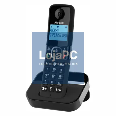 Telefone S/ Fios C/ Bloqueio de Chamadas Preto ALCATEL