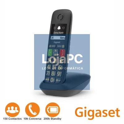 Telefone S/ Fios E290 Preto Gigaset