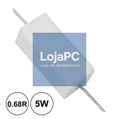 RESISTÊNCIA BOBINADA 0.68R 5W