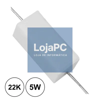 RESISTÊNCIA BOBINADA 22K 5W