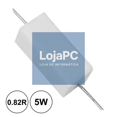 RESISTÊNCIA BOBINADA 0.82R 5W