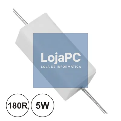 RESISTÊNCIA BOBINADA 180R 5W