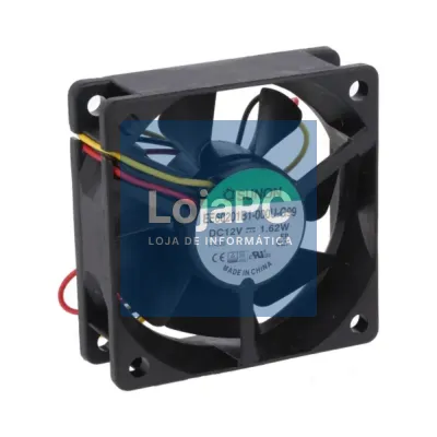 Ventoinha 12VDC 60x60x20mm 2 Fios EE60201B1-000U-G99 SUNON