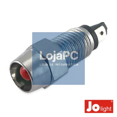 LED 5MM ALTO BRILHO VERMELHO C/SUPORTE METALICO JOLIGHT