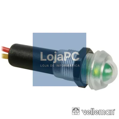 LED PILOTO À PROVA DE ÁGUA 12V VERDE VELLEMAN