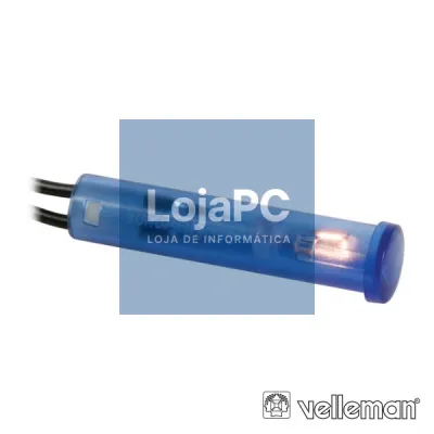 LUZ PILOTO REDONDO AZUL 12V 7MM VELLEMAN