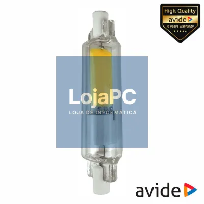 Lâmpada R7S 5W 230V LED COB Dimável 78mm 4000K 500lm AVIDE