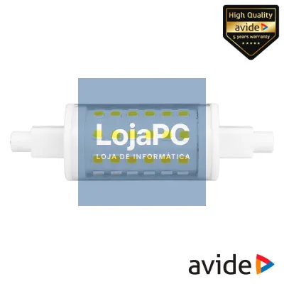 Lâmpada R7S 4.5W 230V LED 78mm 6400K AVIDE