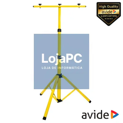 SUPORTE TRIPÉ AJUSTÁVEL P/ 2 FOCOS LED ATÉ 20KG AVIDE