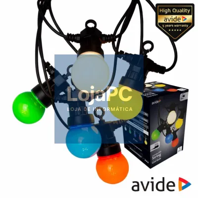 Corrente de Iluminação C/ Lâmpadas RGB 5m AVIDE