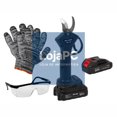 Kit Completo Tesoura De Poda S/ Fios 21V 28mm BLOW