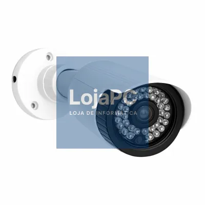 Câmara Vigilância Falsa C/ LED Vermelho Branca VIRONE