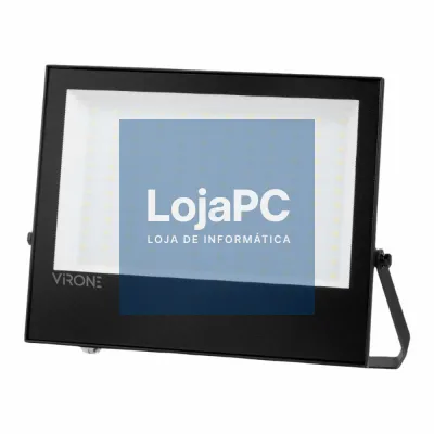 Foco LED 100W 230V 4000K 8000lm Preto IP65 VIRONE