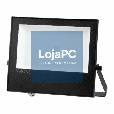 Foco LED 50W 230V 4000K 4000lm Preto IP65 VIRONE