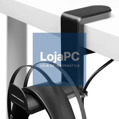 MARS GAMING HEADSET STAND 360º MECHANISM, HOOK DESIGN, RUBBER PADS, ABS - MHH