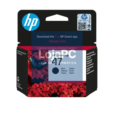 HP 47 Original Black Ultra Ink Advantage Cartridge