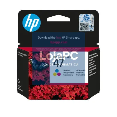HP 47 Original Tri-Color Ultra Ink Advantage Cartridge
