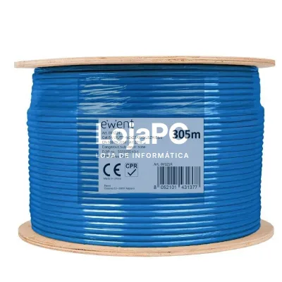 Ewent Bobina Cabo de rede CAT6A U/UTP,LSZH,305m